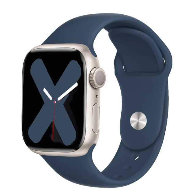Silicone Strap For Apple Watch Band 45mm 44mm 49mm 41mm 40mm 42mm 38mm 44 45 mm bracelet iwatch Ultra series 7 se 3 4 5 6 8 band