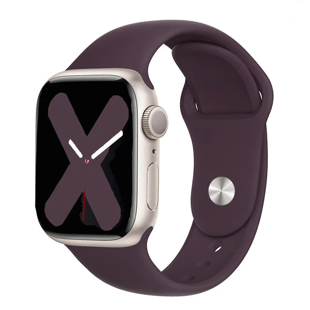 Silicone Strap For Apple Watch Band 45mm 44mm 49mm 41mm 40mm 42mm 38mm 44 45 mm bracelet iwatch Ultra series 7 se 3 4 5 6 8 band