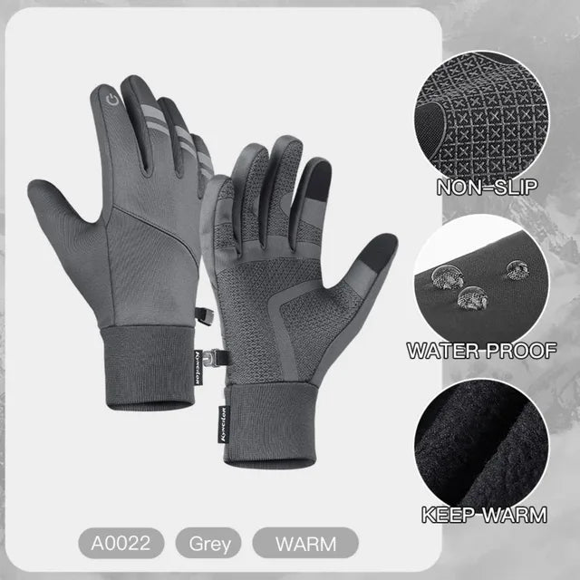 Unisex Touchscreen Winter Thermal Warm Gloves Cycling Bicycle Bike Ski Outdoor Camping Hiking Gloves Sports Full Finger Gloves