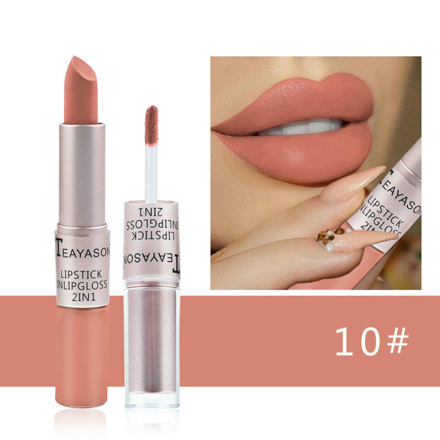Waterproof Matte Lipstick And Lip-gloss