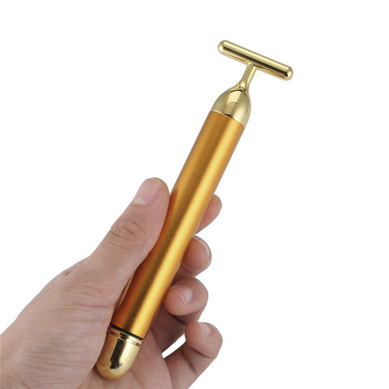 24K Gold T Beauty Facial Roller