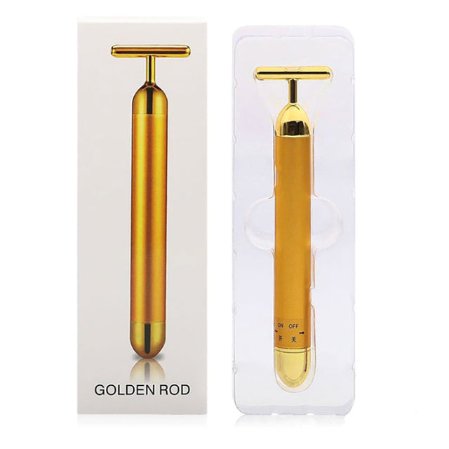 24K Gold T Beauty Facial Roller