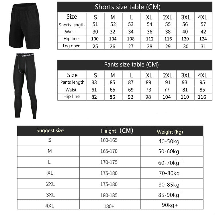 Men Compression Sportswear Suits