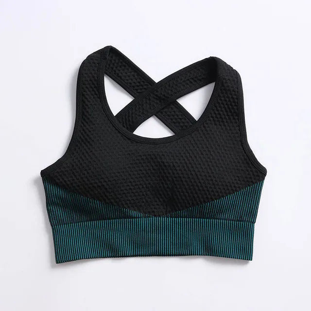 2/3Pcs Seamless Yoga Set Gym Fitness Clothing Women Yoga Suit Sportswear Female Workout Leggings Top Sport Clothes Training Suit