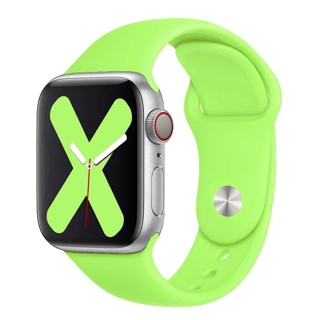 Silicone Strap For Apple Watch Band 45mm 44mm 49mm 41mm 40mm 42mm 38mm 44 45 mm bracelet iwatch Ultra series 7 se 3 4 5 6 8 band