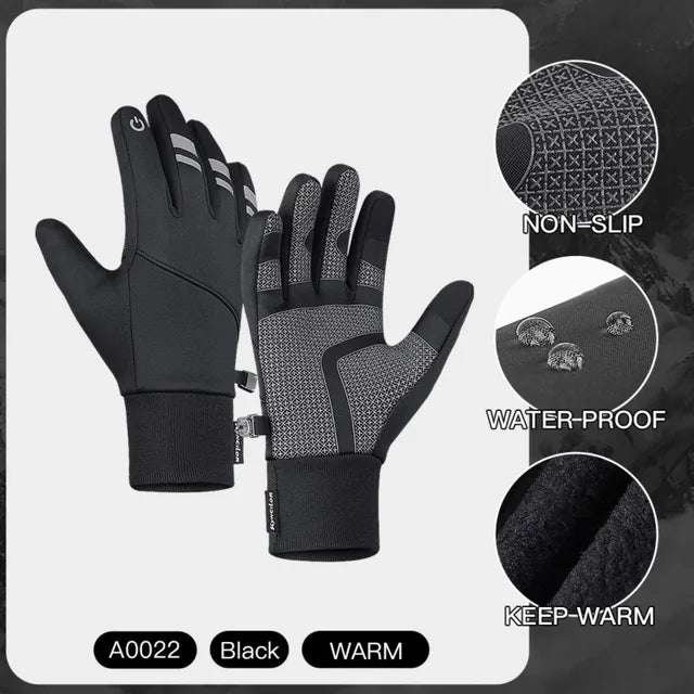 Unisex Touchscreen Winter Thermal Warm Gloves Cycling Bicycle Bike Ski Outdoor Camping Hiking Gloves Sports Full Finger Gloves