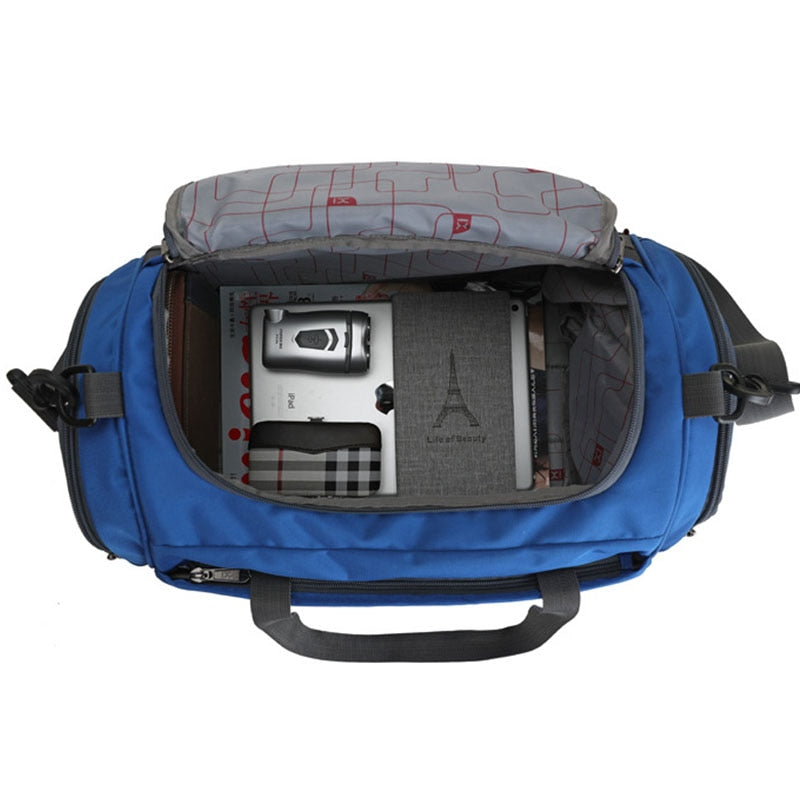 Scione Outdoor Nylon Sport Bag Large Capacity For Fitness Yoga Handbag  Travel Training Gym Shoulder Bag For Men Women