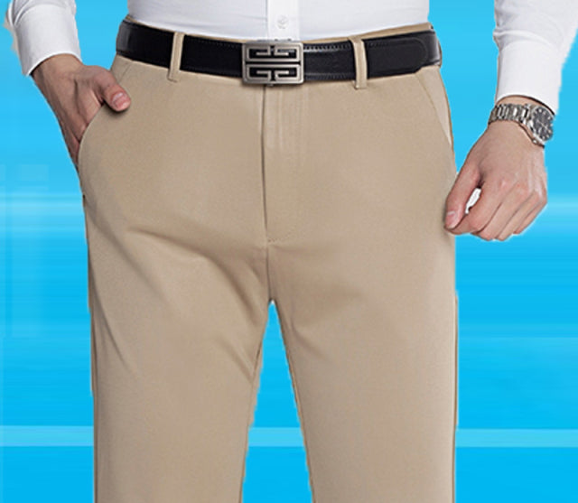 Men Ice Silk Four Side Elastic Pant