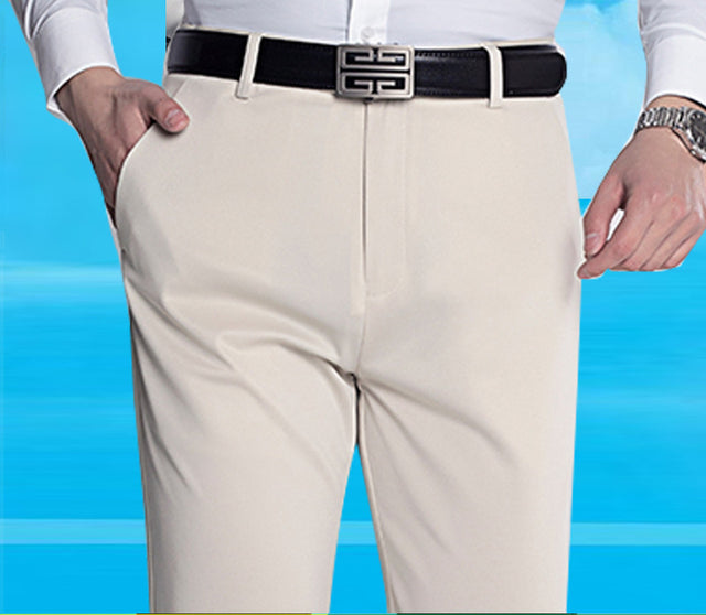 Men Ice Silk Four Side Elastic Pant
