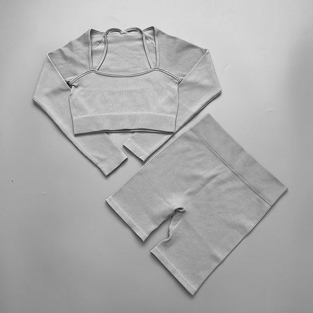Crop Top Sports Suit
