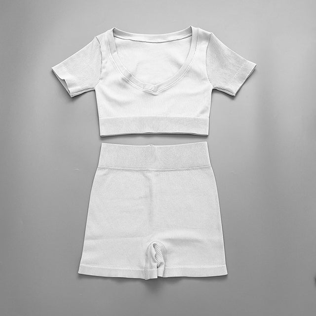 Crop Top Sports Suit