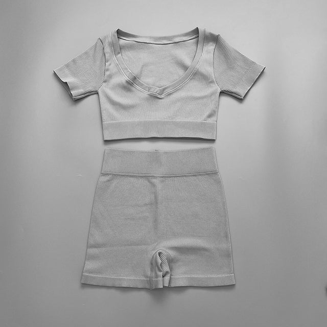 Crop Top Sports Suit