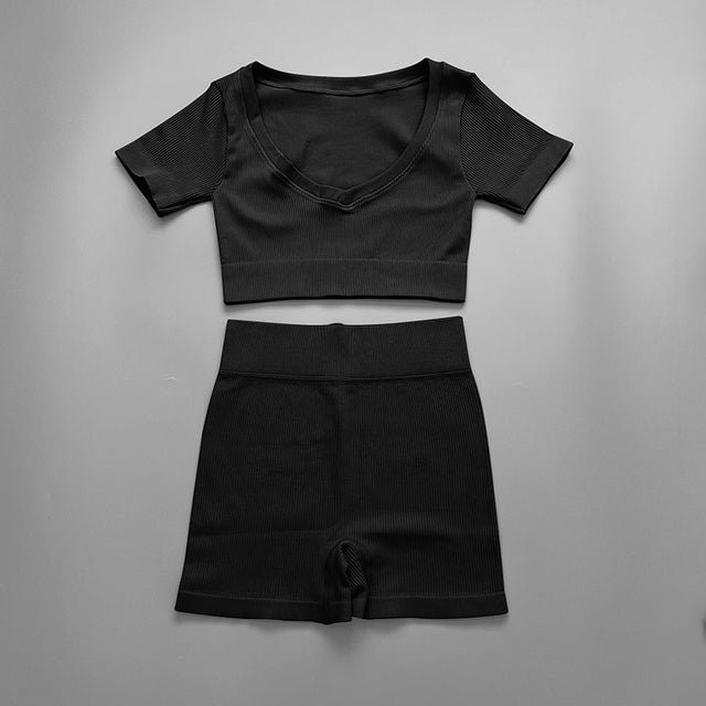Crop Top Sports Suit